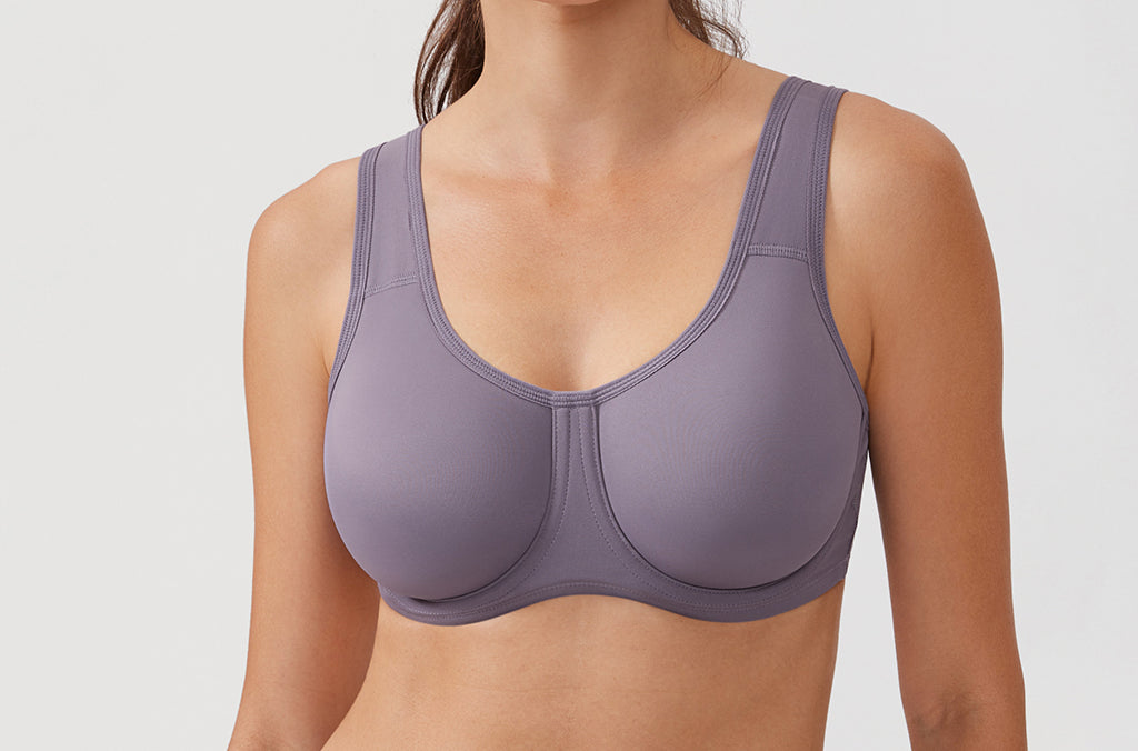 Women's High Impact Sports Bra Mist Grey