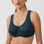 Women's High Impact Sports Bra Forest Dark Green @model_info:ES3