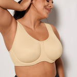 Women's High Impact Sports Bra Tan Milkshake