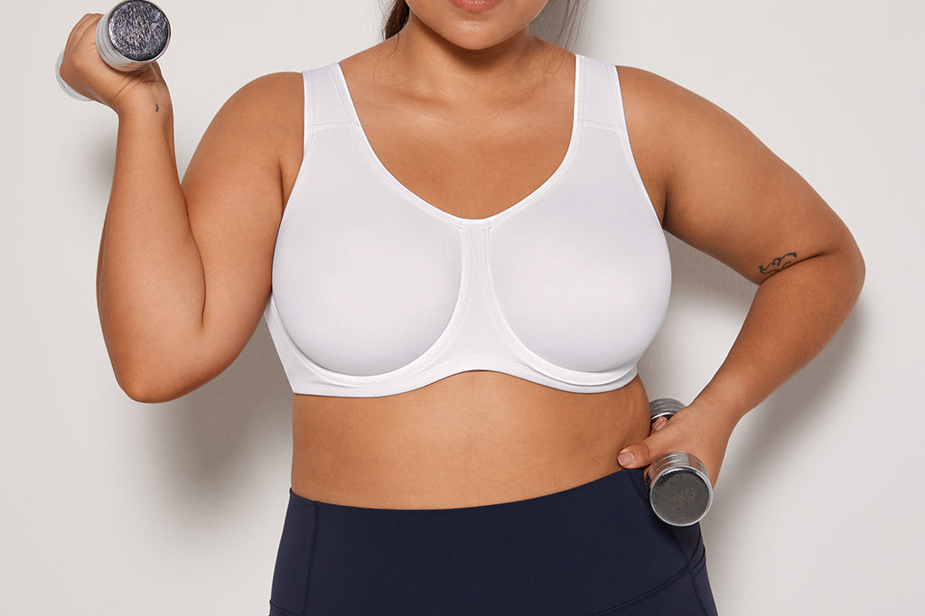 Women's High Impact Sports Bra White
