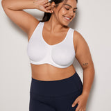 Women's High Impact Sports Bra White @model_info:A4