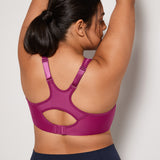 Women's Racerback Underwire Sport Bra Magenta Purple