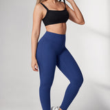 Women's Hugcurve Hidden Scrunch Butt Leggings 25" - No Front Seam Nightfall Blue