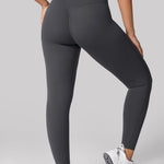 Women's Hugcurve Hidden Scrunch Butt Leggings 25" - No Front Seam Black