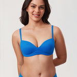 Women's Everyday Wireless Push Up Bra Island Blue