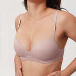 Women's Everyday Wireless Push Up Bra Sea Fog