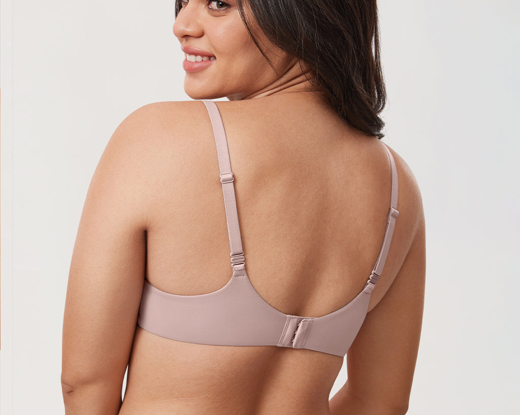 Women's Everyday Wireless Push Up Bra Sea Fog