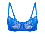Women's Lace Balconette Underwire Bra Sky Blue @model_info:ES1