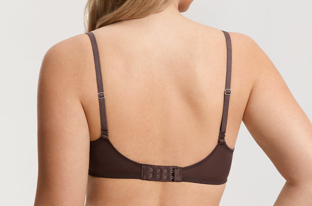 Women's Eyelash Lace Balconette Bra Hazelnut