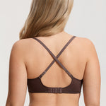 Women's Eyelash Lace Balconette Bra Hazelnut