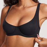 Women's Underwire Balconette Bra Black