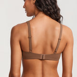 Women's Underwire Balconette Bra Sandalwood Brown-2