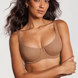 Women's Underwire Balconette Bra Gravel Beige @model_info:ES1