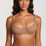Women's Underwire Balconette Bra Gravel Beige @model_info:ES5