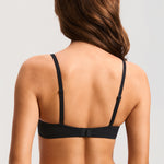 Women's Cosnufy® Mesh Sheer Demi Underwire Unlined Balconette Bra With Lace Trim White