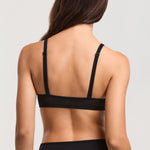 Women's Sexy Mesh Dotted Front Closure Bra Black