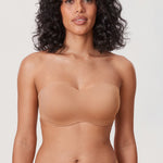 Women's Bandeau Strapless Bra Gravel Beige