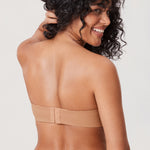Women's Bandeau Strapless Bra Gravel Beige