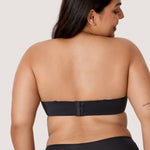 Women's Bandeau Strapless Bra Brown Purple