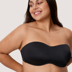 Women's Bandeau Strapless Bra Brown Purple