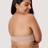 Women's Bandeau Strapless Bra Gravel Beige