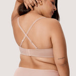 Women's Bandeau Strapless Bra Gravel Beige