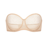 Women's Sexy Mesh Strapless Bra Black