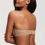 Women's Sexy Mesh Strapless Bra Black
