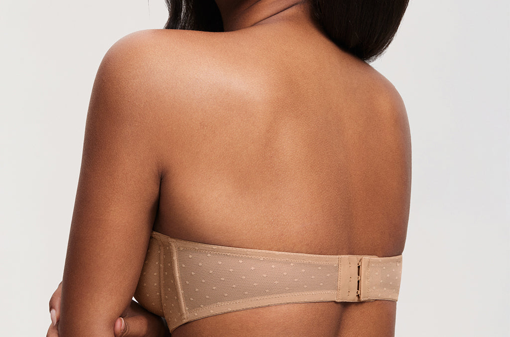 Women's Sexy Mesh Strapless Bra Black