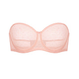 Women's Sexy Mesh Strapless Bra Black