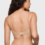 Women's Plunge Lightly Padded Demi Bra - Inbarely® Plus Warm Beige