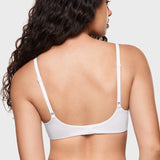 Women's Plunge Lightly Padded Demi Bra - Inbarely® Plus White