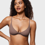 Women's Inbarely® Plus Unlined Plunge Bra Brown Purple