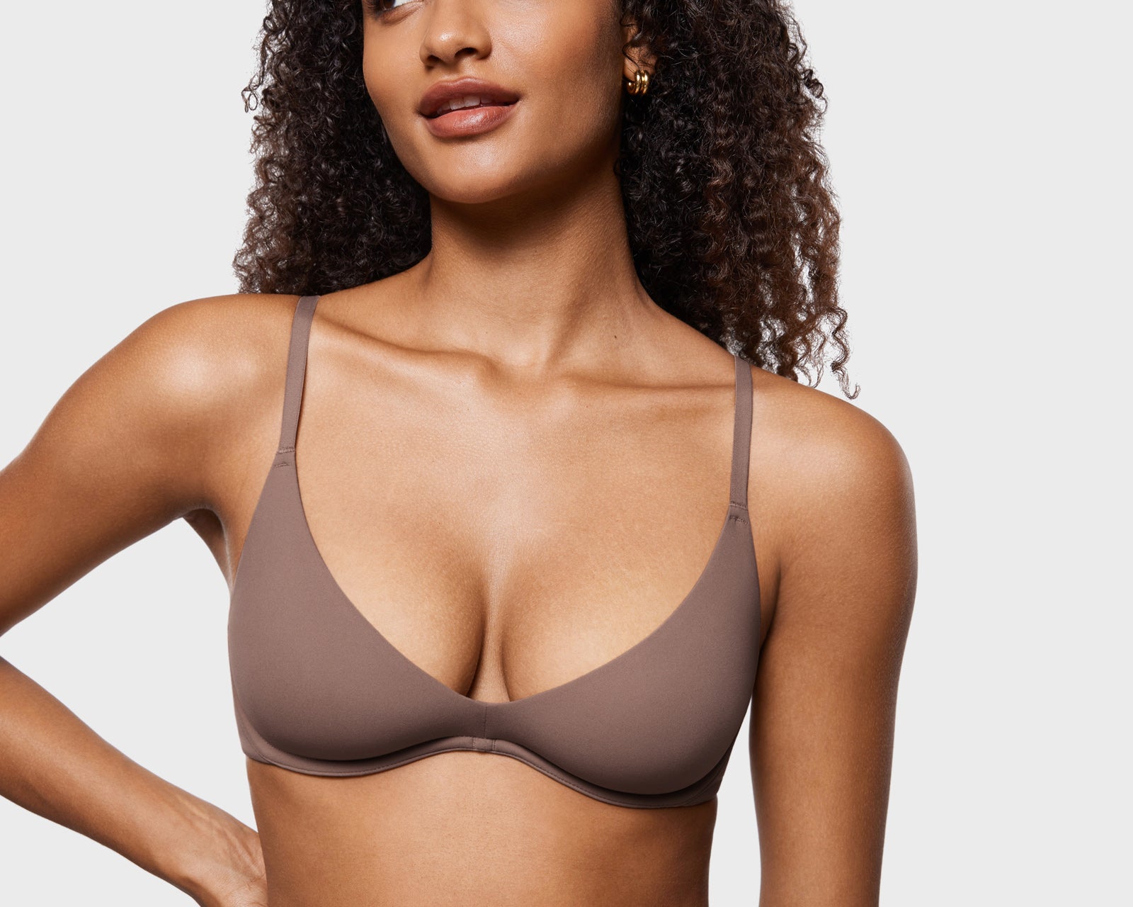 Women's Inbarely® Plus Unlined Plunge Bra Warm Beige