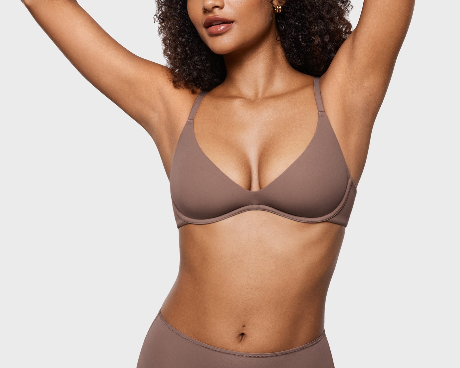 Women's Inbarely® Plus Unlined Plunge Bra Brown Purple
