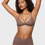 Women's Inbarely® Plus Unlined Plunge Bra Brown Purple