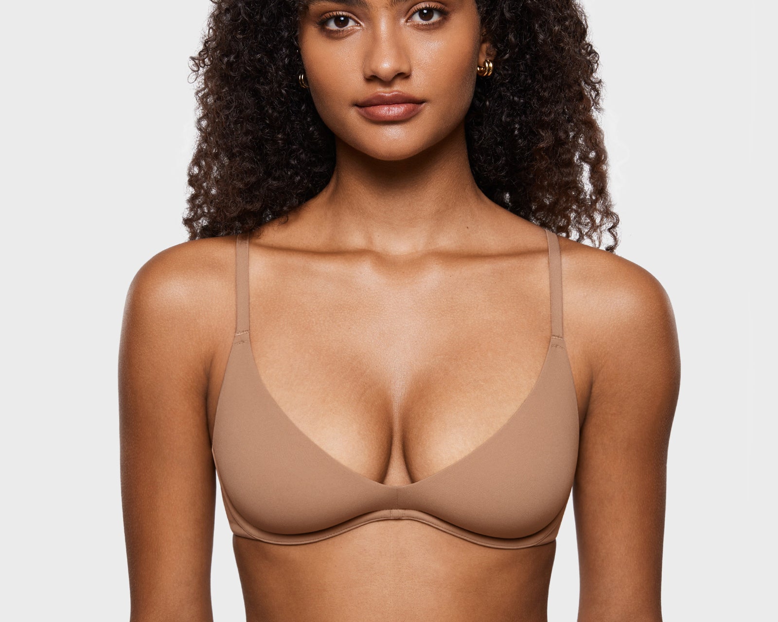 Women's Inbarely® Plus Unlined Plunge Bra Gravel Beige