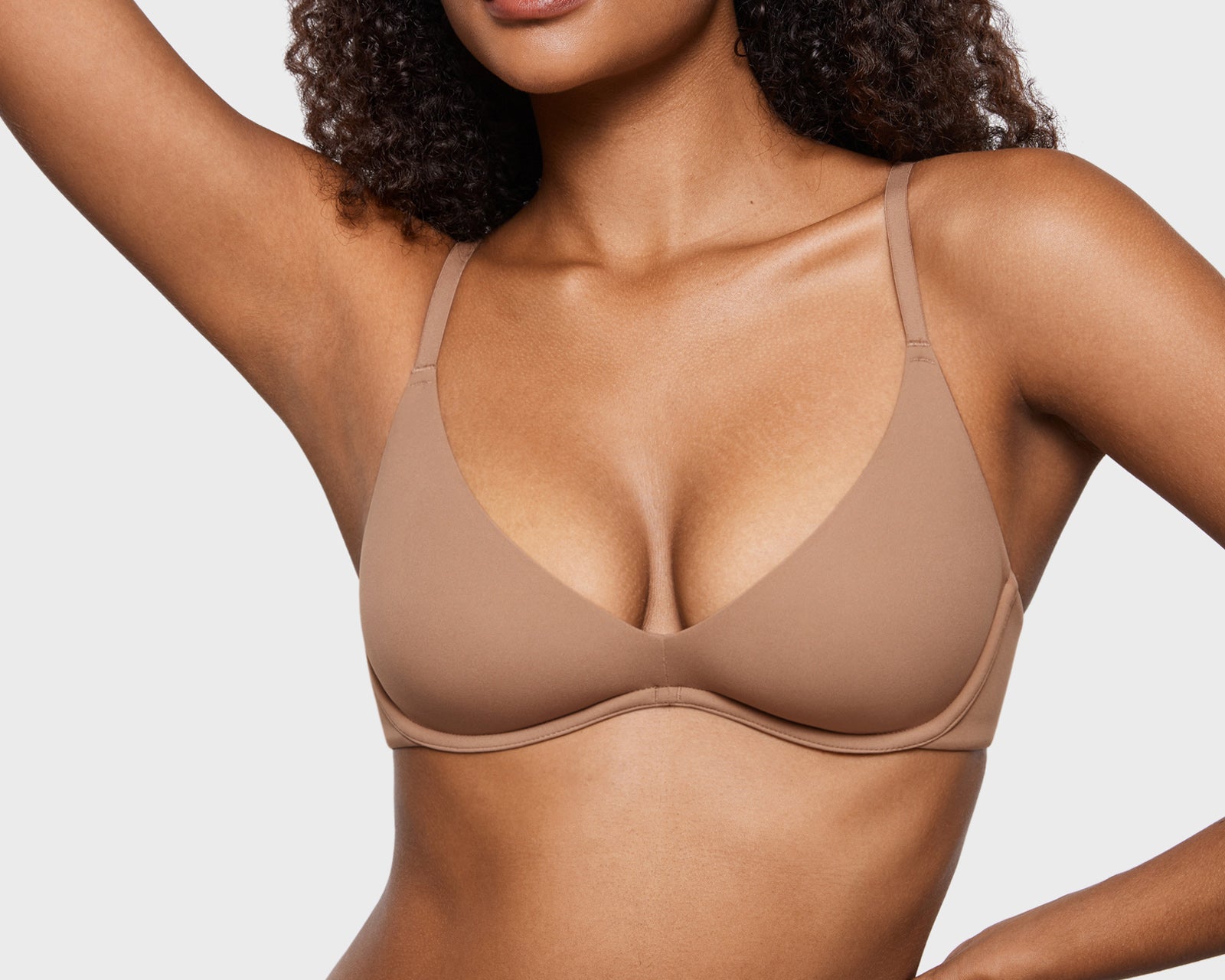 Women's Inbarely® Plus Unlined Plunge Bra Gravel Beige