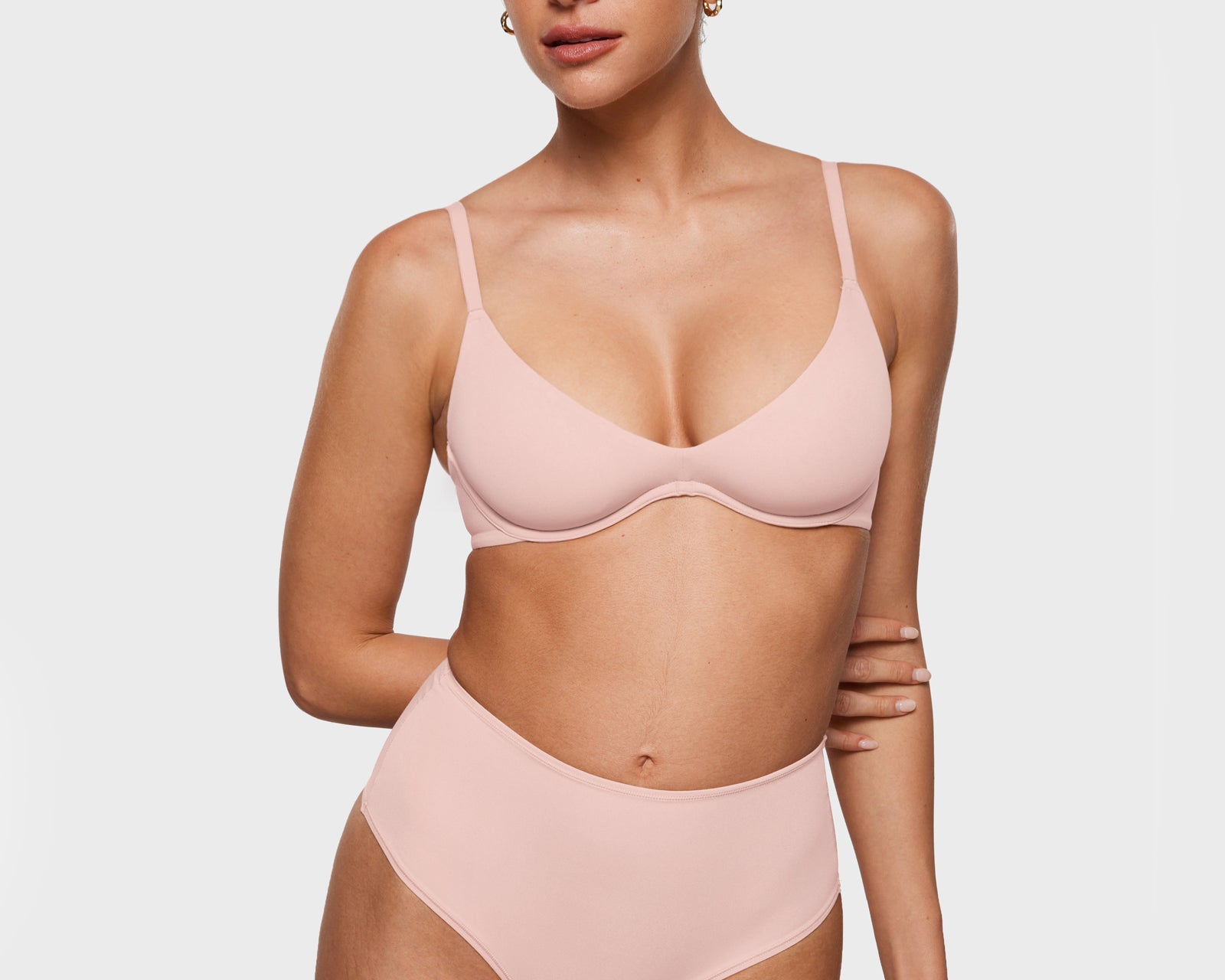 Women's Inbarely® Plus Unlined Plunge Bra Warm Beige