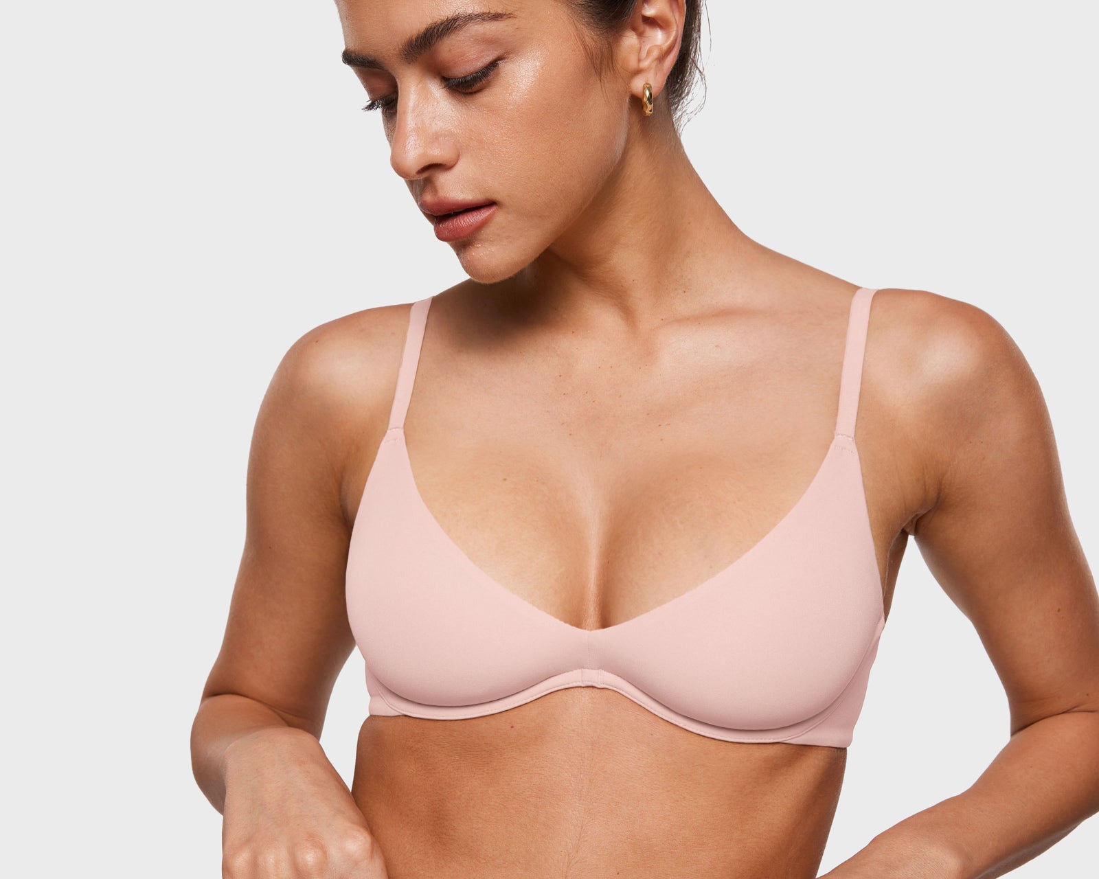 Women's Inbarely® Plus Unlined Plunge Bra Warm Beige