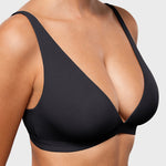 Women's Inbarely® Soft Deep V Triangle Bralette Black