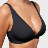 Women's Inbarely® Soft Deep V Triangle Bralette Black