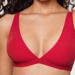 Women's Inbarely® Soft Deep V Triangle Bralette Lipstick Red