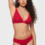 Women's Inbarely® Soft Deep V Triangle Bralette Lipstick Red