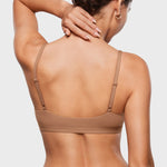 Women's Inbarely® Soft Deep V Triangle Bralette Warm Beige