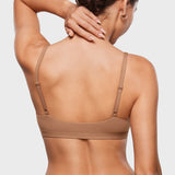 Women's Inbarely® Soft Deep V Triangle Bralette Warm Beige