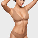 Women's Inbarely® Soft Deep V Triangle Bralette Snow White