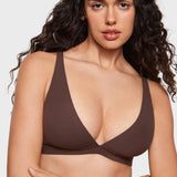 Women's Inbarely® Soft Deep V Triangle Bralette Black