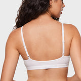 Women's Inbarely® Soft Deep V Triangle Bralette Brown Purple