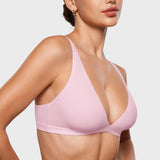 Women's Inbarely® Soft Deep V Triangle Bralette Warm Beige